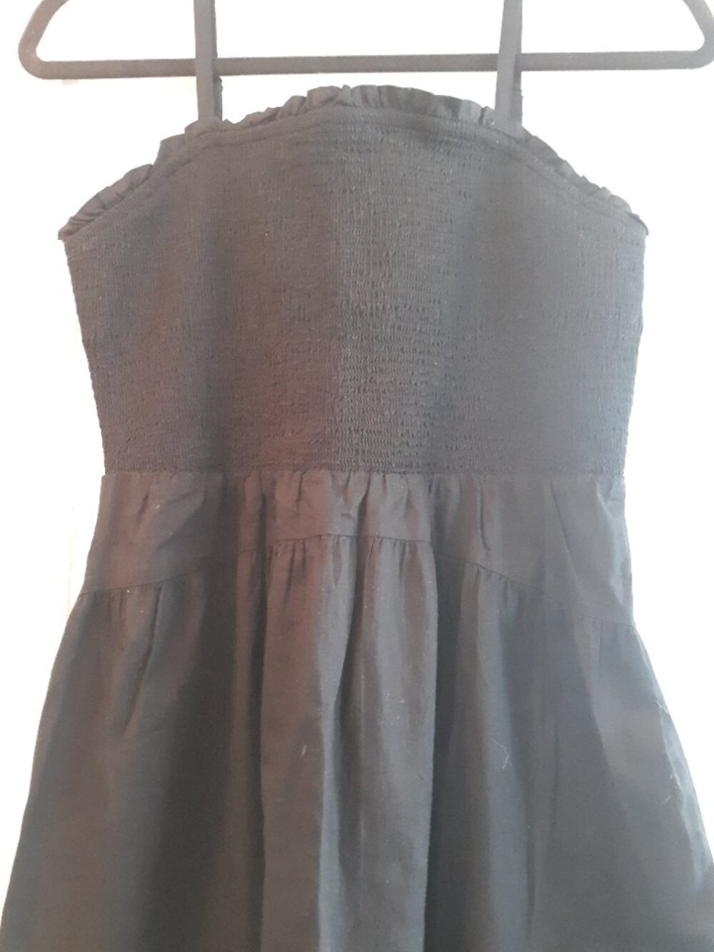 Old Navy Black Maxi Smocked Dress Size S